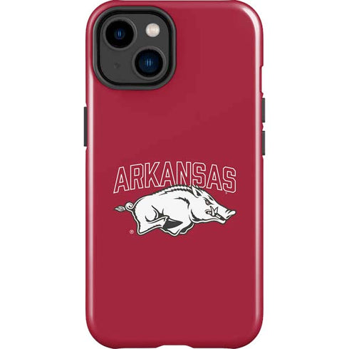 University of Arkansas-Fayetteville Razorbacks Logo iPhone 15 Impact Case